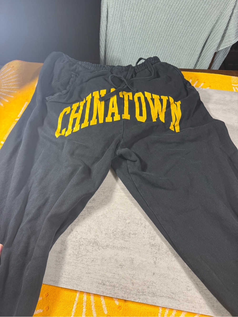 Chinatown Market Essential Baggy Style Black Sweatpants XL